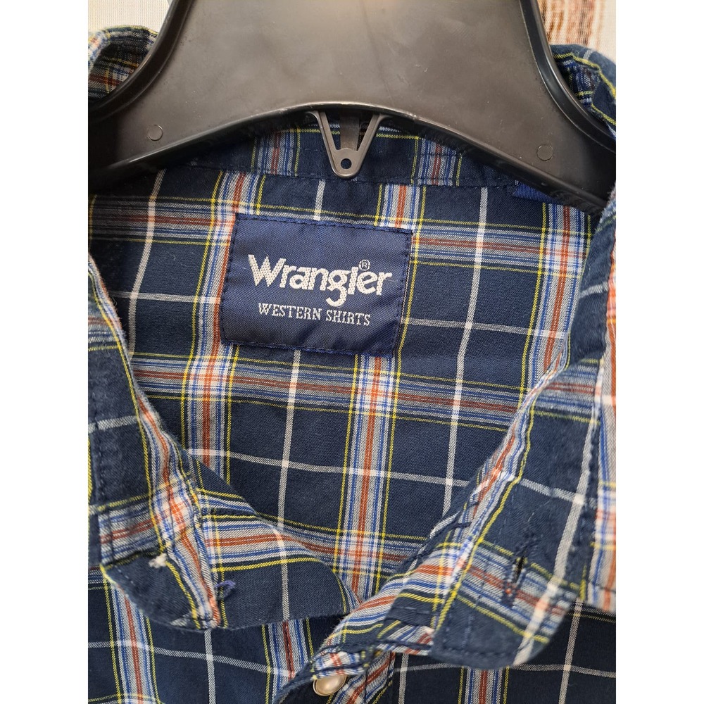 Wrangler Western Shirts Men's Long-Sleeved Button-Down Checkered Shirt - Picture 6 of 7